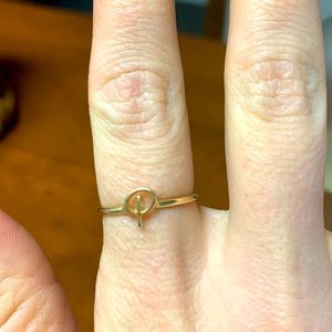 Mejuri Cursive Letter Ring